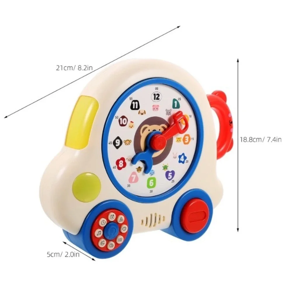 Toddler Learning Machine‎ Interactive Clock Toy Music Light 18M+ White